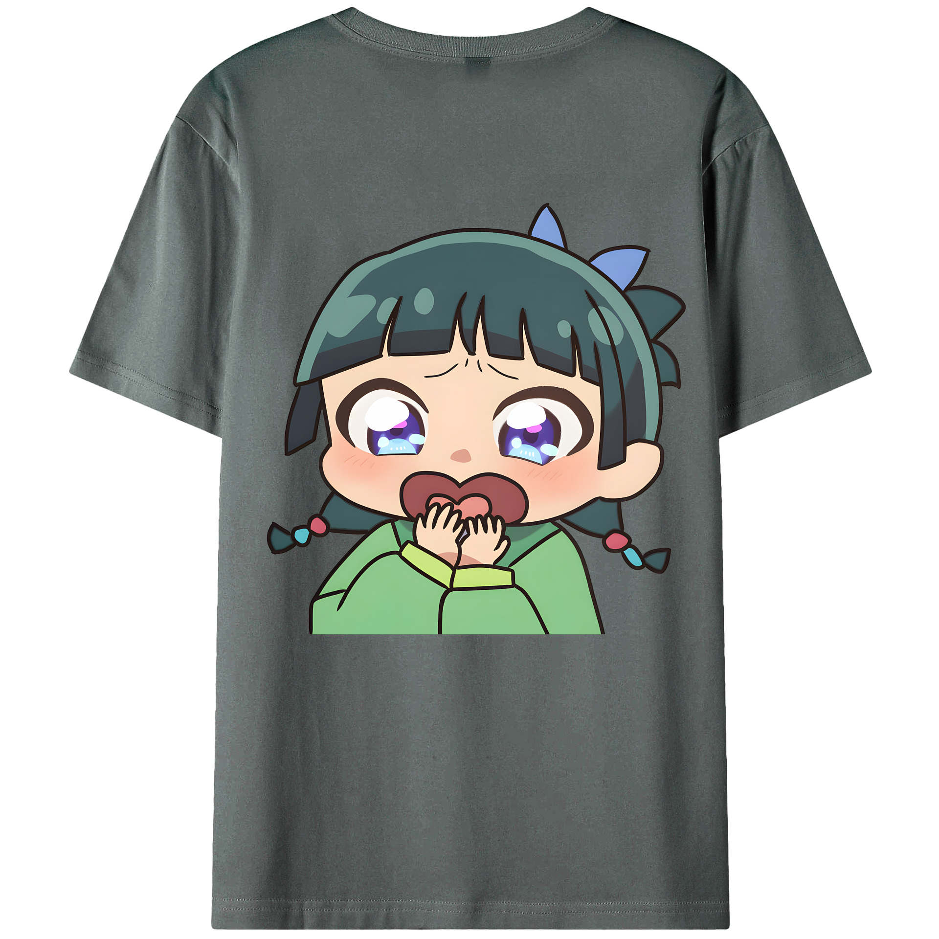 （画像用） 薬屋のひとりごと The Apothecary Diaries 綿100％ メンズ半袖Tシャツ（バックプリント） 通気性